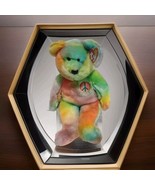 Vintage 1999 Ty Beanie Orginal Buddy New PEACE Tie Dye Plush Bear 13&quot; - $314.97 MXN