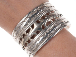 Sterling silver tribal cuff bracelet - $161.12