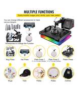 SucceBuy Combo Heat Press Machine 5/6/8 in 1 30*38CM 38*38CM Muntifuncti... - $299.30 CAD+