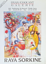 Raya Sorkine - Poster Original Exhibition - Gallery Dyan Coquant Paris - 90&#39;S - £130.80 GBP