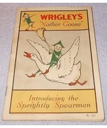 Wm Wrigley&#39;s Mother Goose Gum Advertise Verse Booklet 1915 Original - $45.00