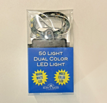 Kurt Adler Battery Operated Lights 50 LED White + Multi-Color w/ Remote ... - $17.89