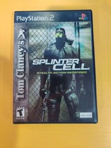 Tom Clancy&#39;s Splinter Cell (Sony PlayStation 2) CIB Complete w/ Manual Tested - £7.80 GBP