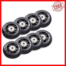 Durable 76mm 84A Inline Skate Wheels - 8 Pack with ABEC-7 Bearings Included - $720.82 MXN