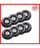 Durable 76mm 84A Inline Skate Wheels - 8 Pack with ABEC-7 Bearings Included - $53.70 CAD