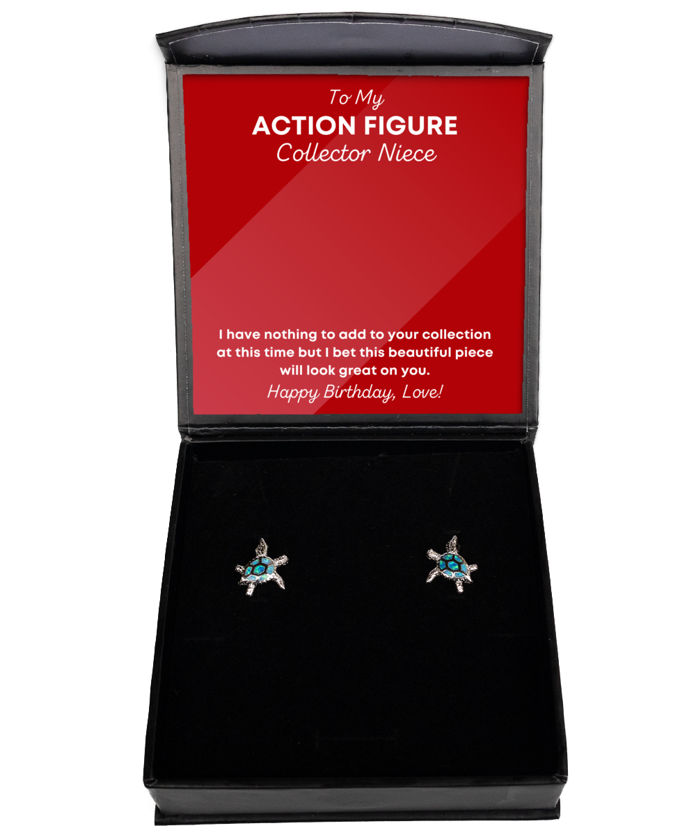 Action Figure Collector Niece Earrings Birthday Gifts - Turtle Ear Rings