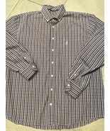Johnnie O Prep Formance Shirt Mens XL White Blue Plaid Long Sleeve Perfo... - €16,38 EUR