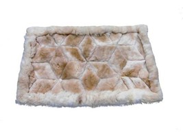 Alpakaandmore Alpaca Fur Rug Rhombus Design Handmade Different Sizes 35.5 X 2... - £83.54 GBP