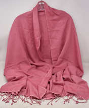 Pashmina Womens Mashmina Silk Scarf Pink - £78.21 GBP