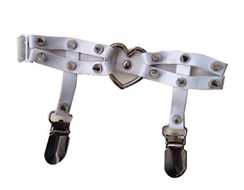 1pc Girl`s Leather Rivet Elasticed Grip Straps Thigh Socks Garter Belt (Duckb... - $28.70