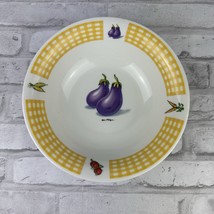 Fresh Vegetables Soup Cereal Bowl Tabletops Unlimited Eggplant 8.25&quot; - $10.49