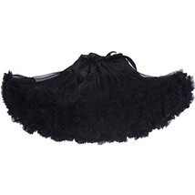 Beautifulfashionlife Womens Tulle pettiskirt Tutu Skirts Black,X-Large - £22.94 GBP