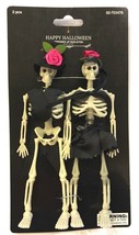Day of the Dead Los Muertos Skeleton 6&quot; Figure Bride Broom Diorama Ornament - £11.90 GBP
