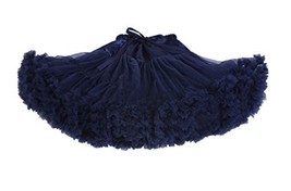 Beautifulfashionlife Girls Tulle pettiskirt Tutu Skirts Navy blue,Small - £19.77 GBP