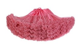 Beautifulfashionlife Girls Tulle pettiskirt Tutu Skirts Red,Medium [Apparel] - £20.56 GBP