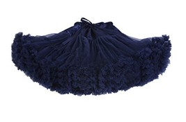 Beautifulfashionlife Girls Tulle pettiskirt Tutu Skirts Navy blue,Medium - £19.77 GBP