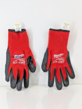 Milwaukee 10&quot; X-Large Red Nitrile Level 3 Cut Resistant Dipped Work Gloves 1Pair - £6.73 GBP