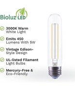 6 Pack Bioluz LED 94 CRI T10 LED Bulb 40W Dimmable Filament Lights Bulbs - £14.24 GBP