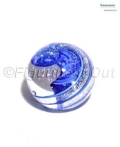 Dichroic Crystal Art Glass Paperweight Blue Glass Eye Studio 459S - £28.74 GBP