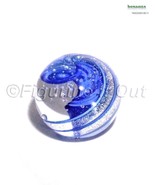 Dichroic Crystal Art Glass Paperweight Blue Glass Eye Studio 459S - £28.77 GBP