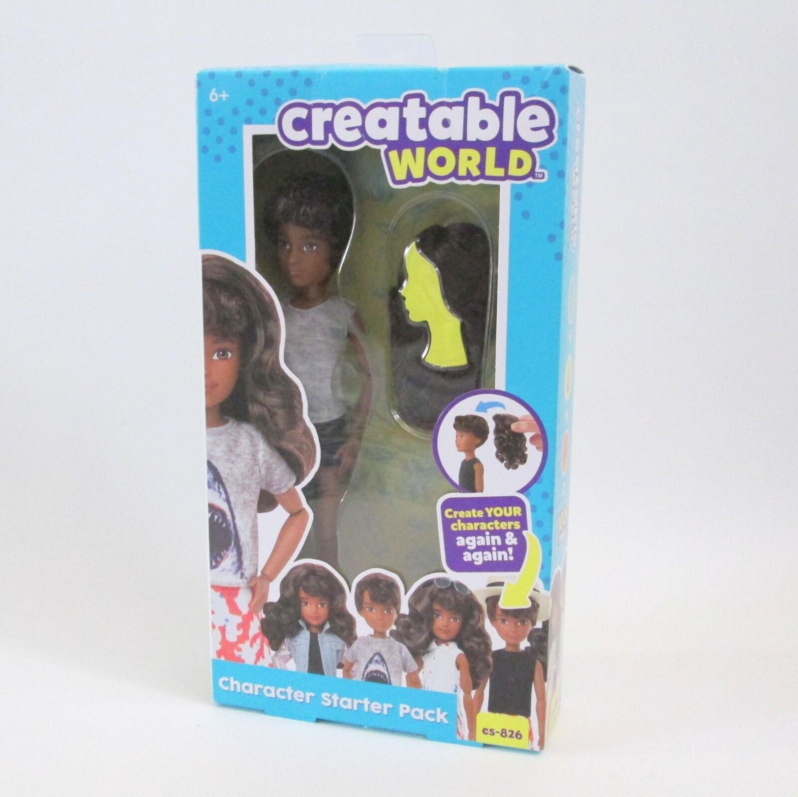 Mattel Creatable World CS 826 AA Doll Gender Neutral Starter Pack Brown Hair - $27.70
