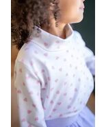 Girls Grace &amp; James Turtleneck Shirt With Pink Heart Print Size 7 NWOT - $26.75 CAD