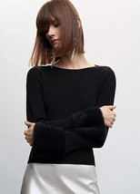 Mango Jumper Peggy in Black UK 10 (FM137-3) - $59.30