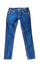 MISS ME ~ Easy Skinny ~ Size 28 ~ 33&quot; Inseam ~ Dark Wash ~ Mid Rise Blue Jeans - £55.40 GBP