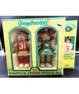 Vtg Cabbage Patch Kids 1983 Magnetic Figure Puzzle Set Illco Pre-School NOS - $550.13 MXN