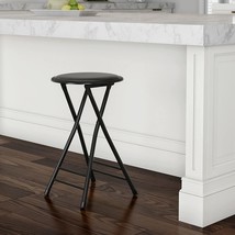 24-Inch Counter Height Bar Stool ? Backless Folding Chair with 300lb Capacity (B - £38.61 GBP