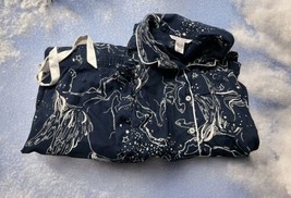 Victoria’s Secret Lounge Sleep Pajamas Navy Pegasus Horses Size Medium EUC - £21.17 GBP