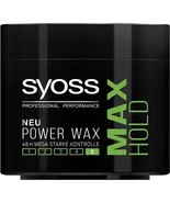 Syoss MAX HOLD power wax strong control medium shine hair gel -150ml-FRE... - £12.45 GBP
