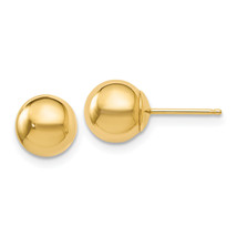 14K Polished 7mm Ball Post Earrings 18Z - £74.79 GBP