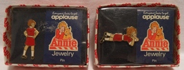 1982 Orphan Annie Jewelry Lapel Pin Collector 5 Piece Set-Applause Original  - £16.78 GBP