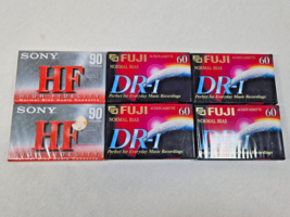 Blank Media Cassette Tape Lot Sony High Fidelity 90 FUJI DR-I Normal Bias 60 - $14.95