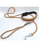 Acid Tactical 550 Paracord Dog Leash &amp; Collar Set - 15&quot;- 25&quot; Collar 6ft ... - £15.08 GBP