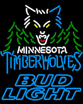NBA Bud Light Minnesota Timber Wolves Neon Sign - £562.18 GBP