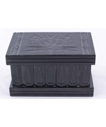 Impossible Lock Box Wooden Carved Black Jewelry Keepsake Check Video Tut... - £50.45 GBP