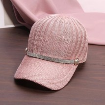 Women Hat Diamond Knitted Baseball Cap Hipster Sports Sun Hat Casual Sha... - £12.90 GBP