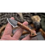 Custom Made Damascus Steel Skinning miniature Knife -23x - $26.72