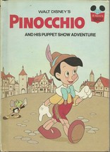 Pinocchio And His Puppet Show Adventure Walt Disney Hardcover Book 1973 - £7.85 GBP