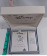 Disney Kohl&#39;s Fine Silver Plated Charm necklace a daughter is a forever ... - £31.06 GBP
