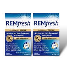 NEW 2 Pack REMfresh Extra Strength 5mg Melatonin Sleep Aid Supplement 36... - £29.21 GBP