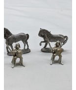 Set Of (2) Metal Dnd RPG Gun Calvary Soldiers  - $347.28 MXN