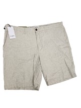 Goodfellow &amp; Co Men&#39;s Beige Strech Cotton Linen Chino Shorts Size 40 - £8.62 GBP