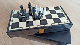 Vintage German travel magnetic chess. 1970-80 - £51.23 GBP