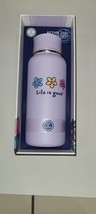 Life Is Good 32oz Stainless Steel Wide Mouth Water Bottle -&quot;THREE Daisy&quot;Nib - £31.76 GBP