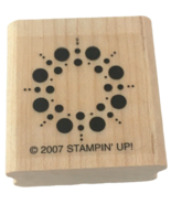 Stampin Up Rubber Stamp Circle Snowflake Snow Geometrical Shape Card Mak... - £2.39 GBP