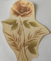 1 Poppy Flowers Waterslide Ceramic Decals 7.5&quot; - Vintage - $71.38 MXN