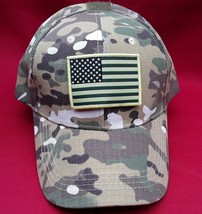 Squadron Multicam Hat With 2 Hook &amp; Loop Patches Flag &amp; Morale - We The ... - $7.99